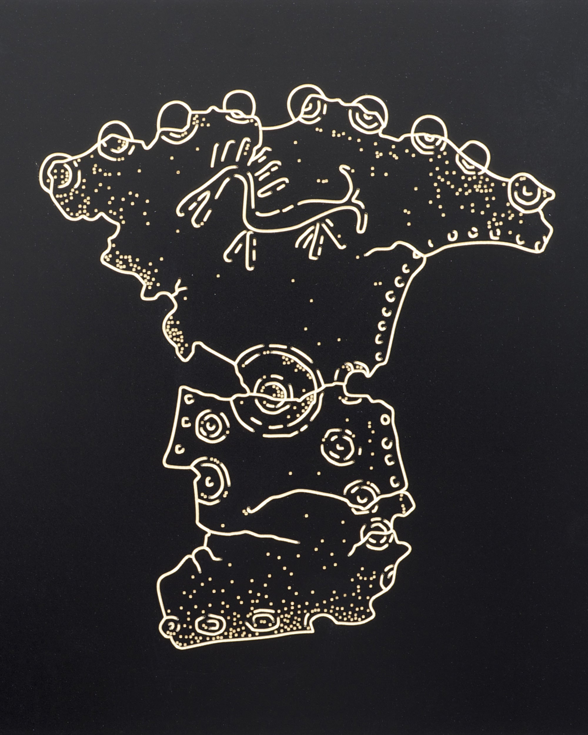 dessin d objet archeologique gravé
