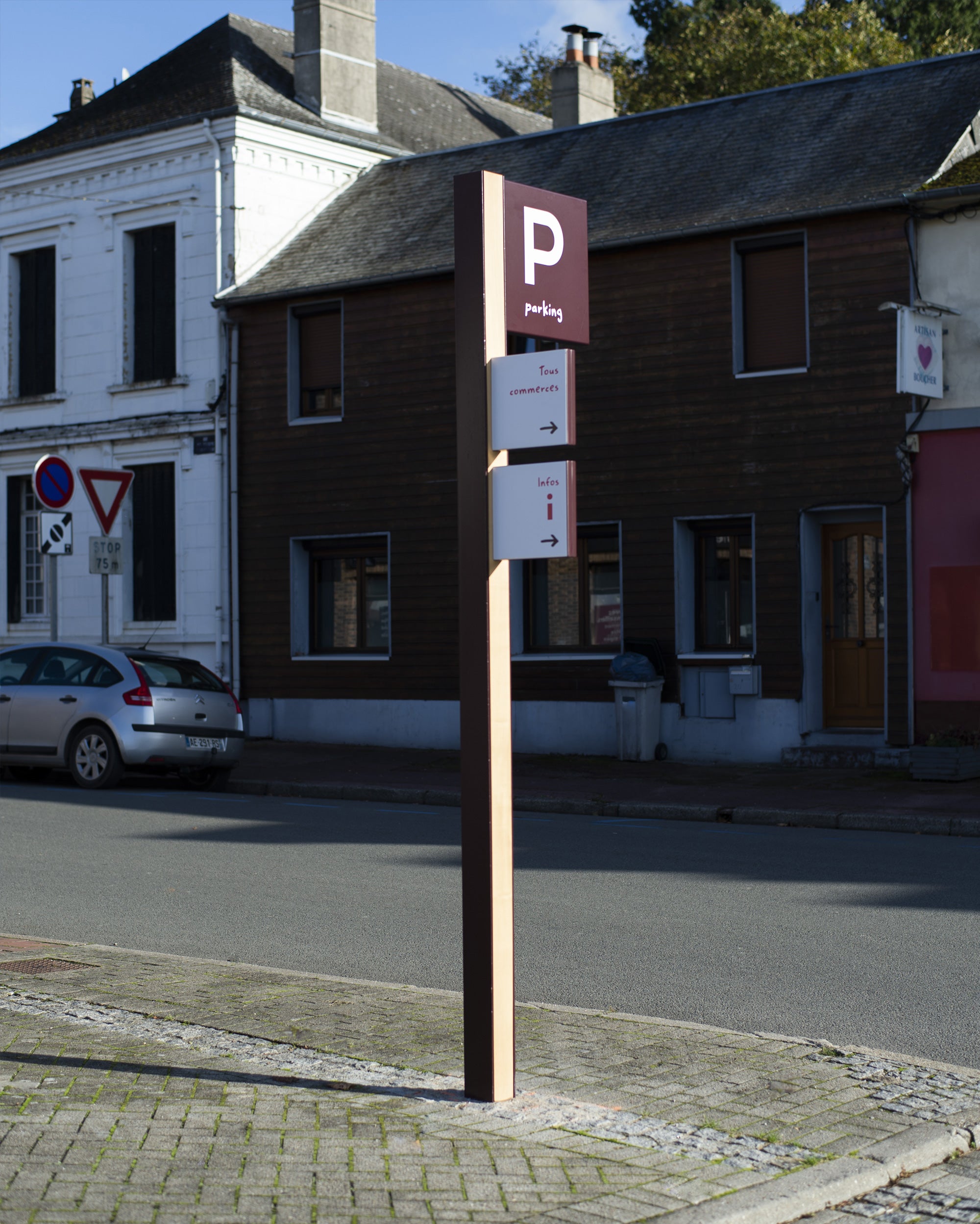signaletique parking et pietons